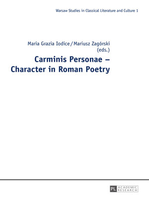 cover image of Carminis Personae – Character in Roman Poetry